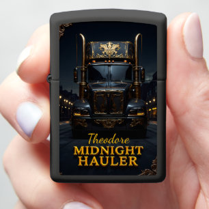 Midnight Hauler Regal Frontal Zippo Lighter