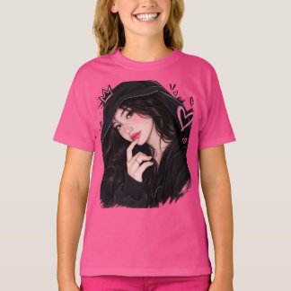 Midnight Heart – Anime Girl T-Shirt