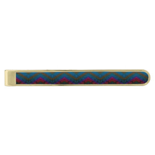 Midnight Horizon Gold Finish Tie Bar