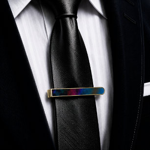 Midnight Horizon Gold Finish Tie Bar