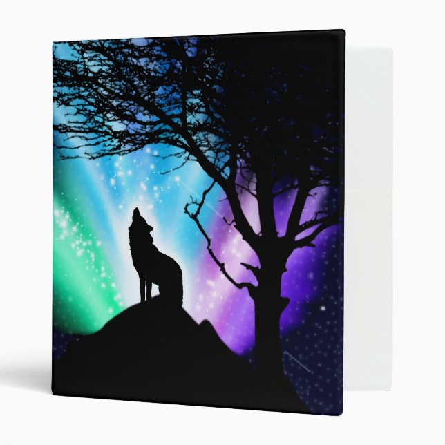 Midnight Howl 3 Ring Binder (Front/Inside)