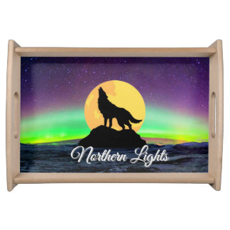 Midnight Howl Northern Lights Serving Tray