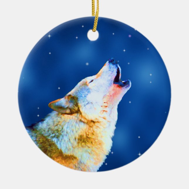 Midnight Howl Ornament (Front)