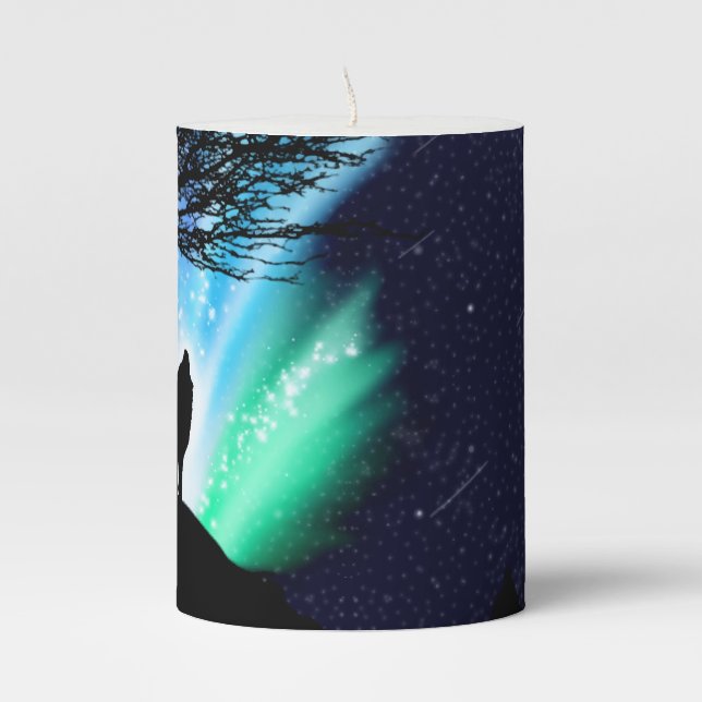 Midnight Howl Pillar Candle (Front)