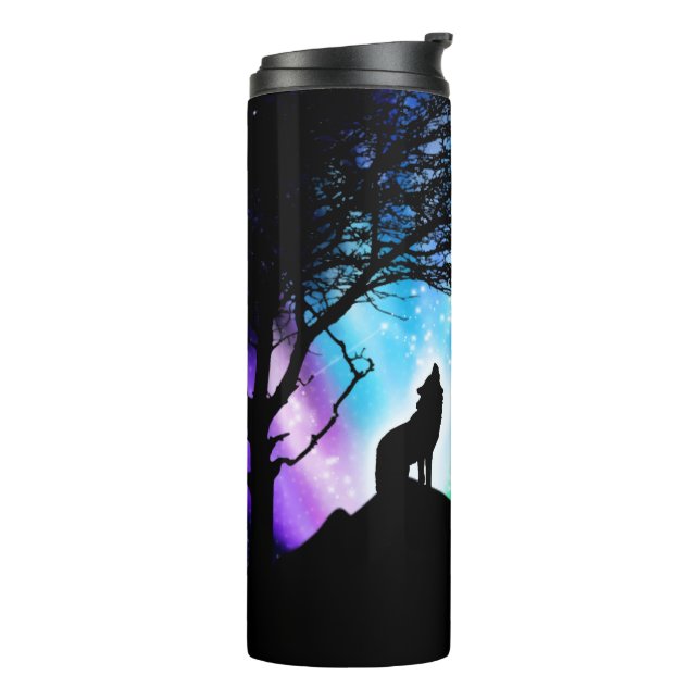 Midnight Howl Thermal Tumbler (Rotated Left)