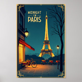 Midnight in Paris – Vintage Travel Poster