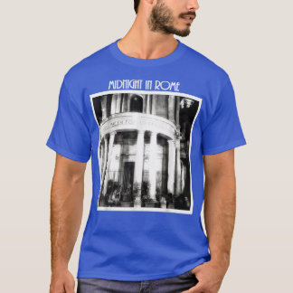 Midnight in Rome Black and White Photo print  T-Shirt