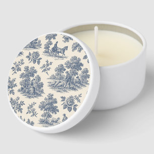 Midnight in the Meadow – Blue Toile Soy Wax Candle Mini Candle Favors