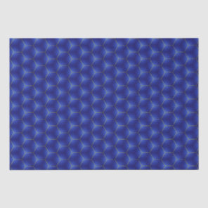 Midnight Indigo and Gold Geometric Design   Tissue Paper