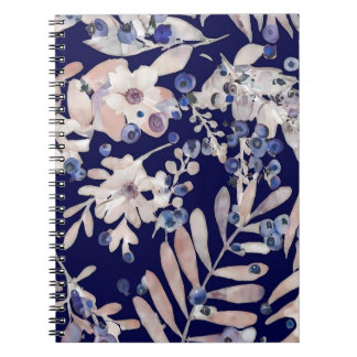 Midnight Indigo Eucalyptus & Blueberry Botanical Notebook