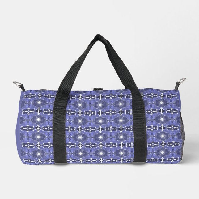 Midnight Indigo Kaleidoscope  Duffle Bag (Front)