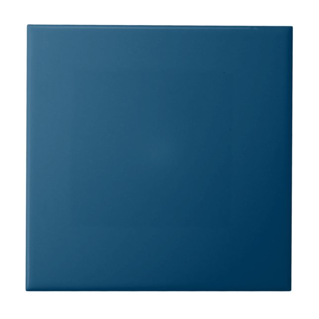 Midnight Indigo Solid Color Ceramic Tile (Front)