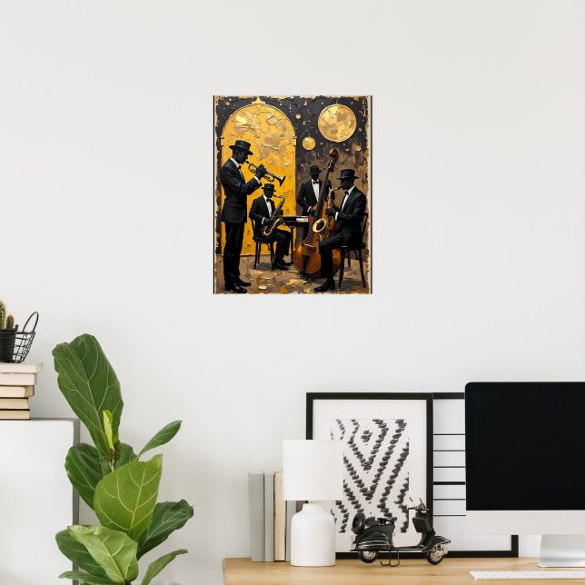 Midnight Jazz Ensemble Poster (Home Office)