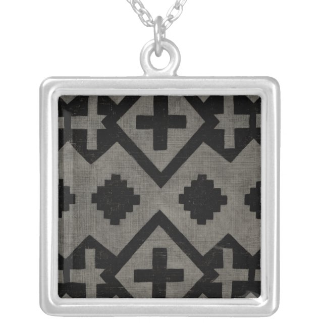 Midnight Journey I Silver Plated Necklace (Front)