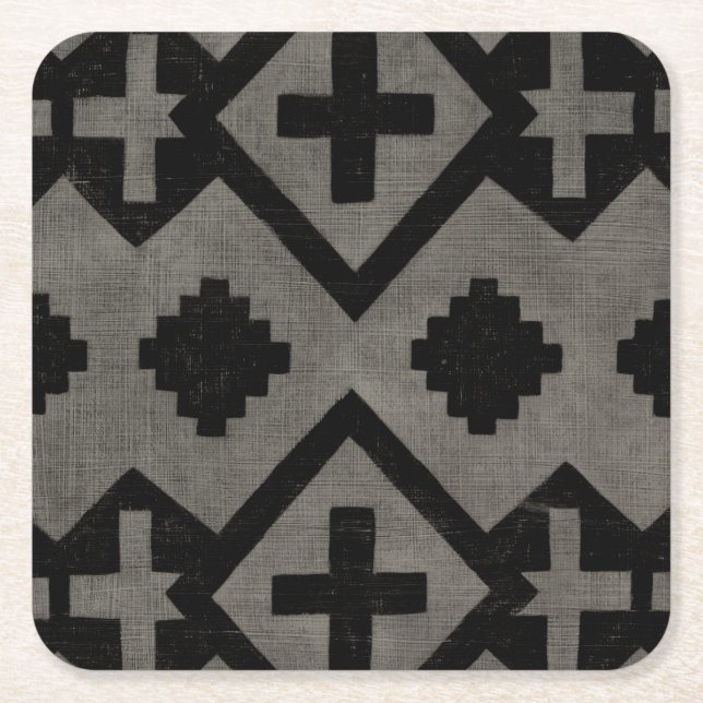 Midnight Journey I Square Paper Coaster (Front)