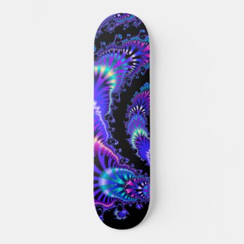 Midnight Jungle Party Violet Skateboard Deck by ZionMade at Zazzle