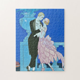 Midnight Kiss Art Deco Puzzle
