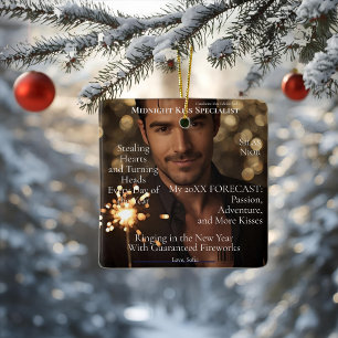 Midnight Kiss Specialis magazine boyfriend Ceramic Ornament