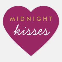 Midnight Kisses Wedding Party Magenta Gold