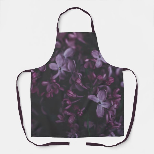Midnight Lilac Reverie Apron (Front)