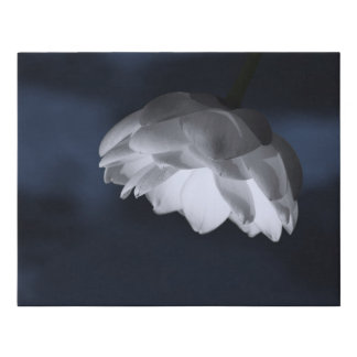Midnight Lotus Faux Canvas Print