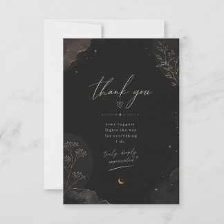 Midnight Luxe Thank You Card