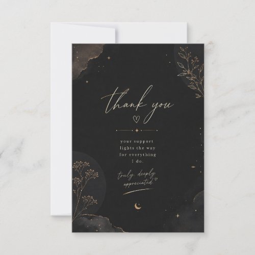 Midnight Luxe Thank You Card