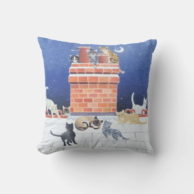 Midnight Madness Throw Pillow (Front)