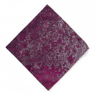 Midnight Magenta Rusted Metal Texture Abstract Bandana