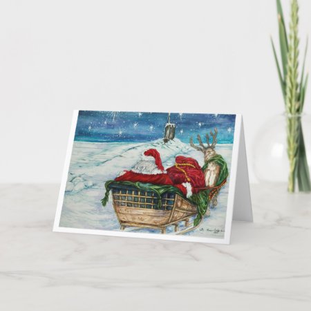 “midnight Magic” A Submarine Santa Christmas Card