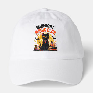 Midnight Magic Club Black Cat Halloween Magic Hat