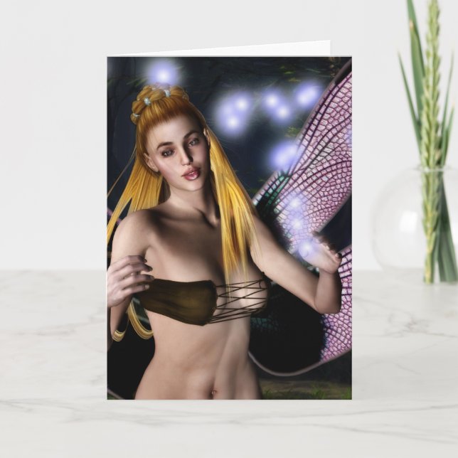 Midnight Magic Customizable Greeting Card (Front)