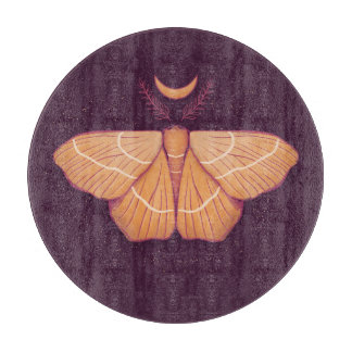 Midnight Magic: Witchy Night Moth Cutting Board