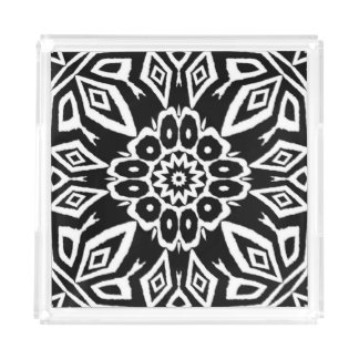 Midnight Mandala Acrylic Tray