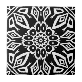 Midnight Mandala Ceramic Tile