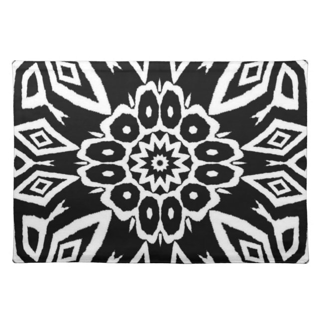 Midnight Mandala Cloth Placemat (Front)