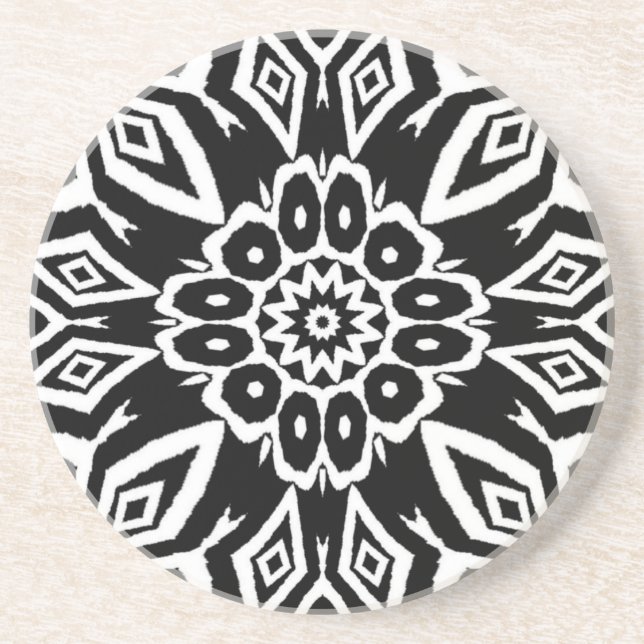 Midnight Mandala Coaster (Front)