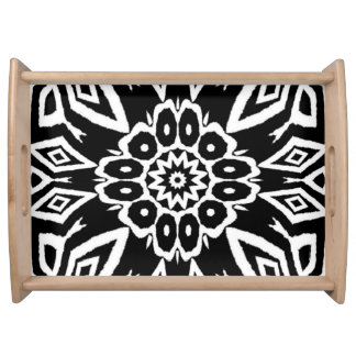 Midnight Mandala Serving Tray