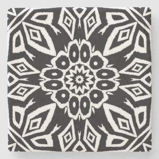 Midnight Mandala Stone Coaster