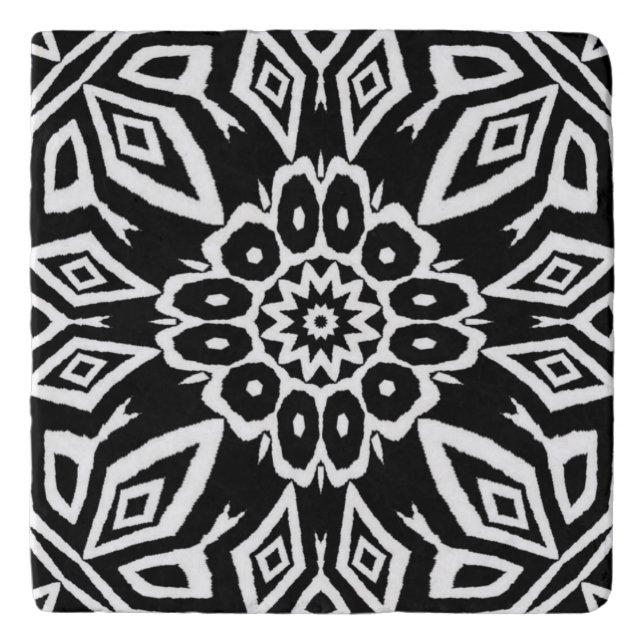 Midnight Mandala Trivet (Front)