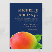 Midnight Mango | Wedding Celebration Invite