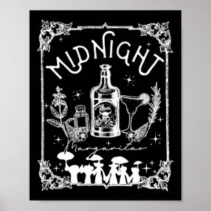 Midnight Margaritas Practical Magic Tee Halloween Poster