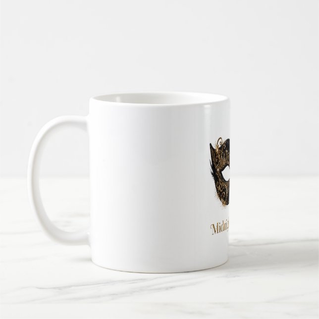 Midnight Masquerade Coffee Mug (Left)