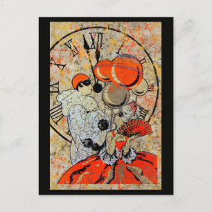 Midnight Masquerade Couple Postcard