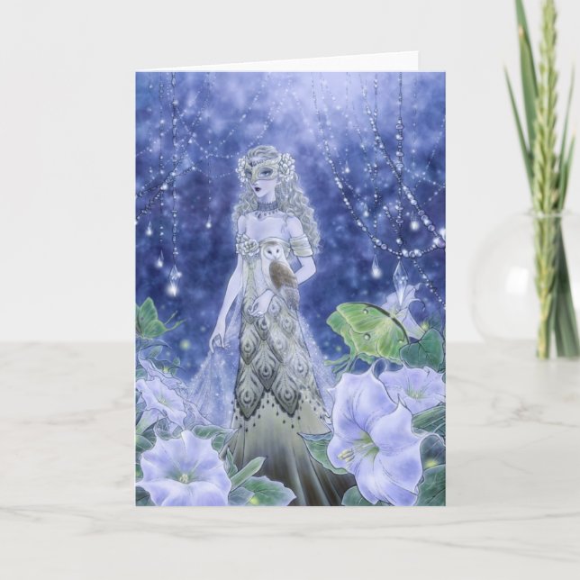 Midnight Masquerade Greeting Card (Front)