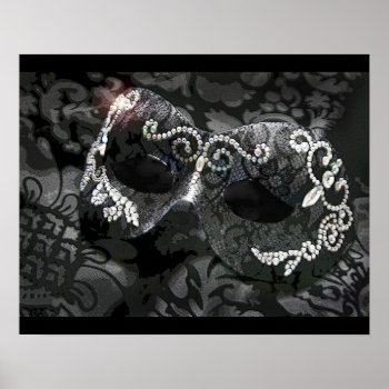 Midnight Masquerade Poster by TheInspiredEdge at Zazzle