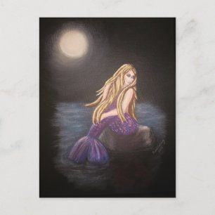 Midnight Mermaid Postcard