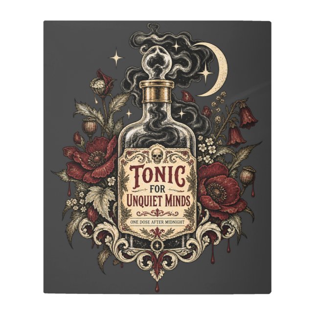 Midnight Mind Tonic  Metal Print (Front)