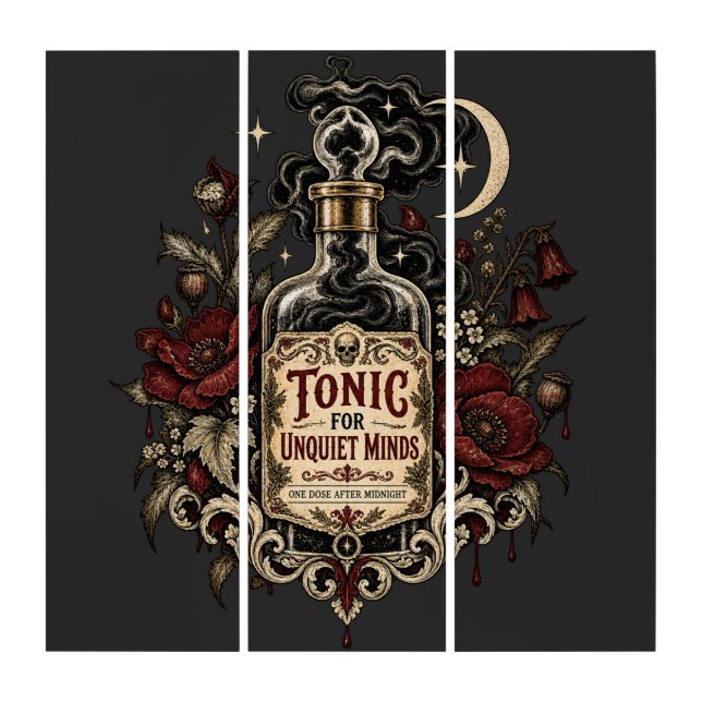 Midnight Mind Tonic  Triptych (Front)