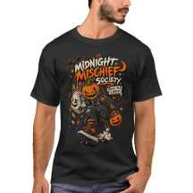 Midnight Mischief Society Halloween Punk Pumpkin T